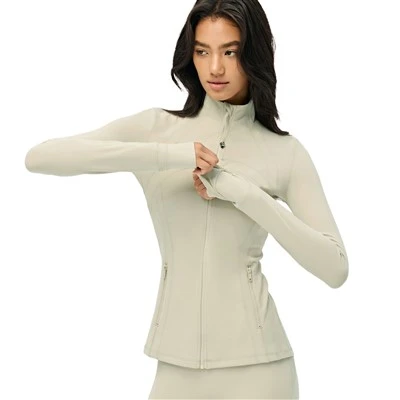 Double 6 Lycra Waist-Ġakketta tal-Yoga Ċinching